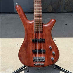Used Warwick Pro Series Corvette Bubinga 4 Passive 4 String Bass with Gig Bag