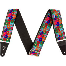 Fender Wild Bloom Strap, Blue, 2"