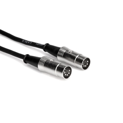 Hosa MID-505 Pro MIDI Cable, Serviceable 5-pin DIN to Same, 5ft
