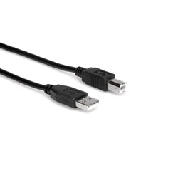 Hosa USB-210AB High Speed USB Cable, Type A to Type B, 10ft