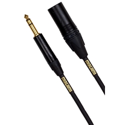 Mogami Gold TRS to Male XLR Cable; 15 ft
